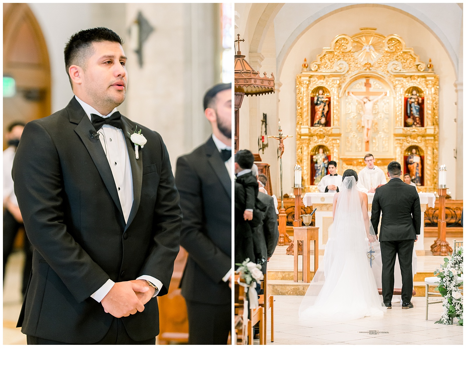 Father giving his daughter away for A San Fernando Cathedral Wedding in San Antonio, TX | Monica Roberts Photography | www.monicaroberts.com | San Antonio Wedding Photographer