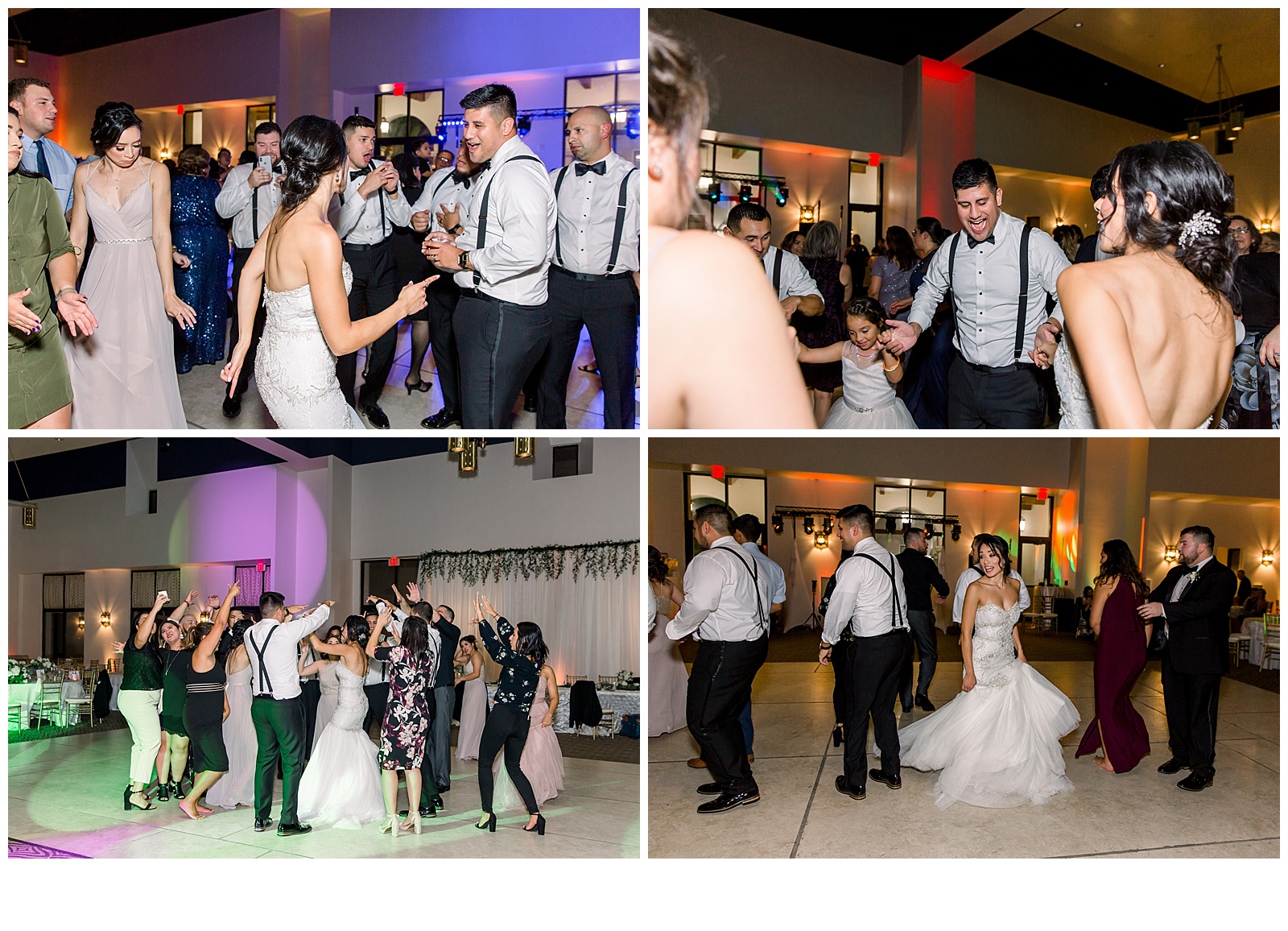 Fun reception with guests dancing for A San Fernando Cathedral Wedding in San Antonio, TX | Monica Roberts Photography | www.monicaroberts.com | San Antonio Wedding Photographer
