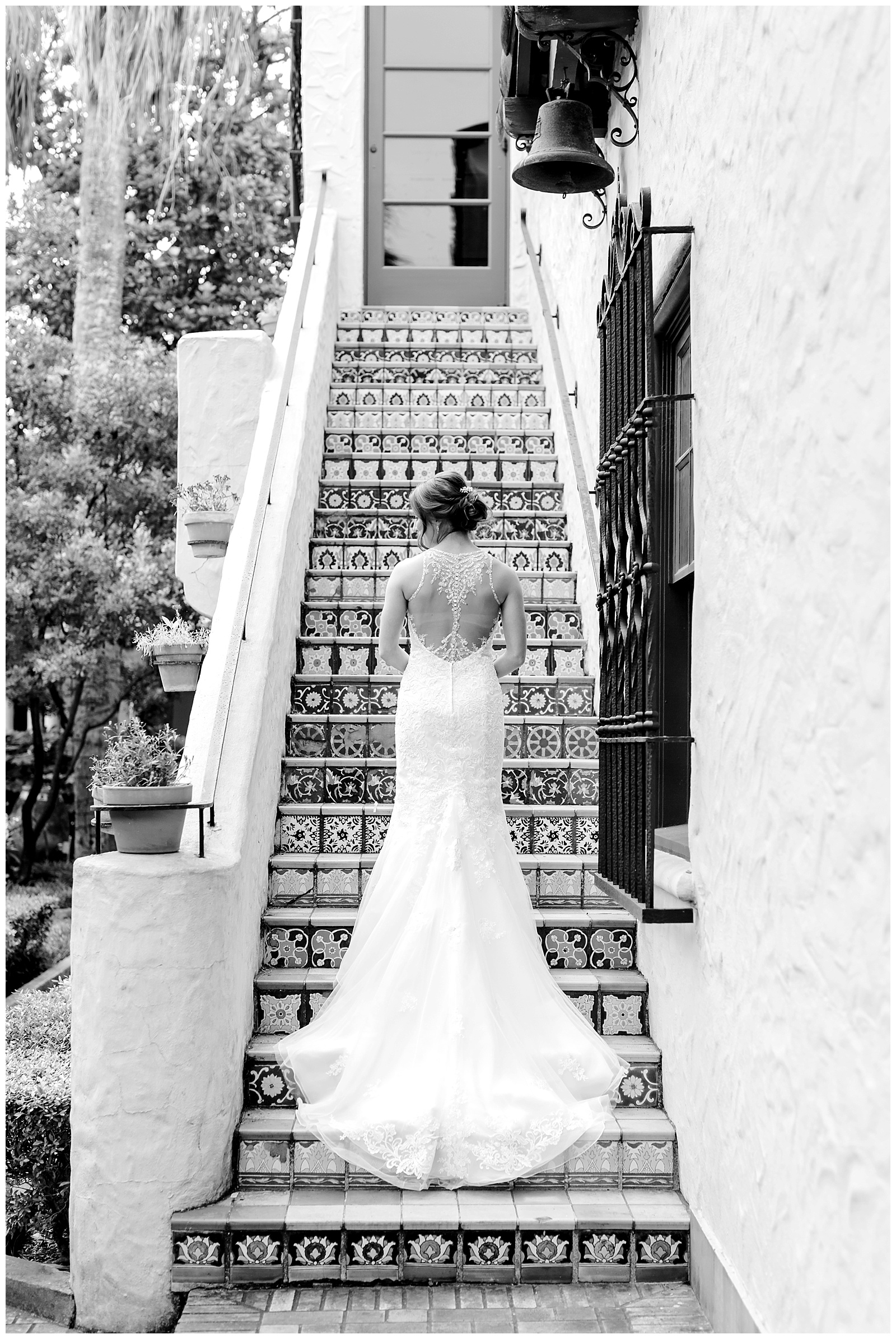 Romantic Stella York wedding dress at the McNay Art Museum in San Antonio, TX for her Wedding Portraits with Monica Roberts Photography | www.monicaroberts.com