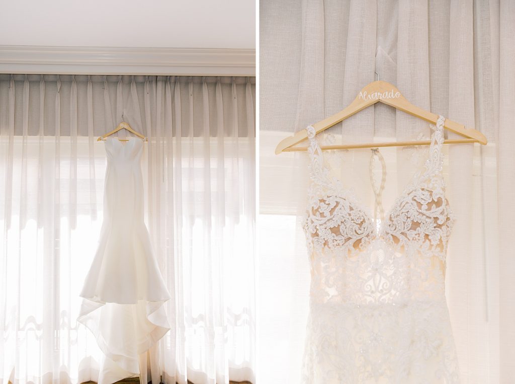 Details of brides wedding dress for a wedding at the Jack Guenther Pavilion at the Briscoe in San Antonio with Monica Roberts Photography - https://monicaroberts.com/
