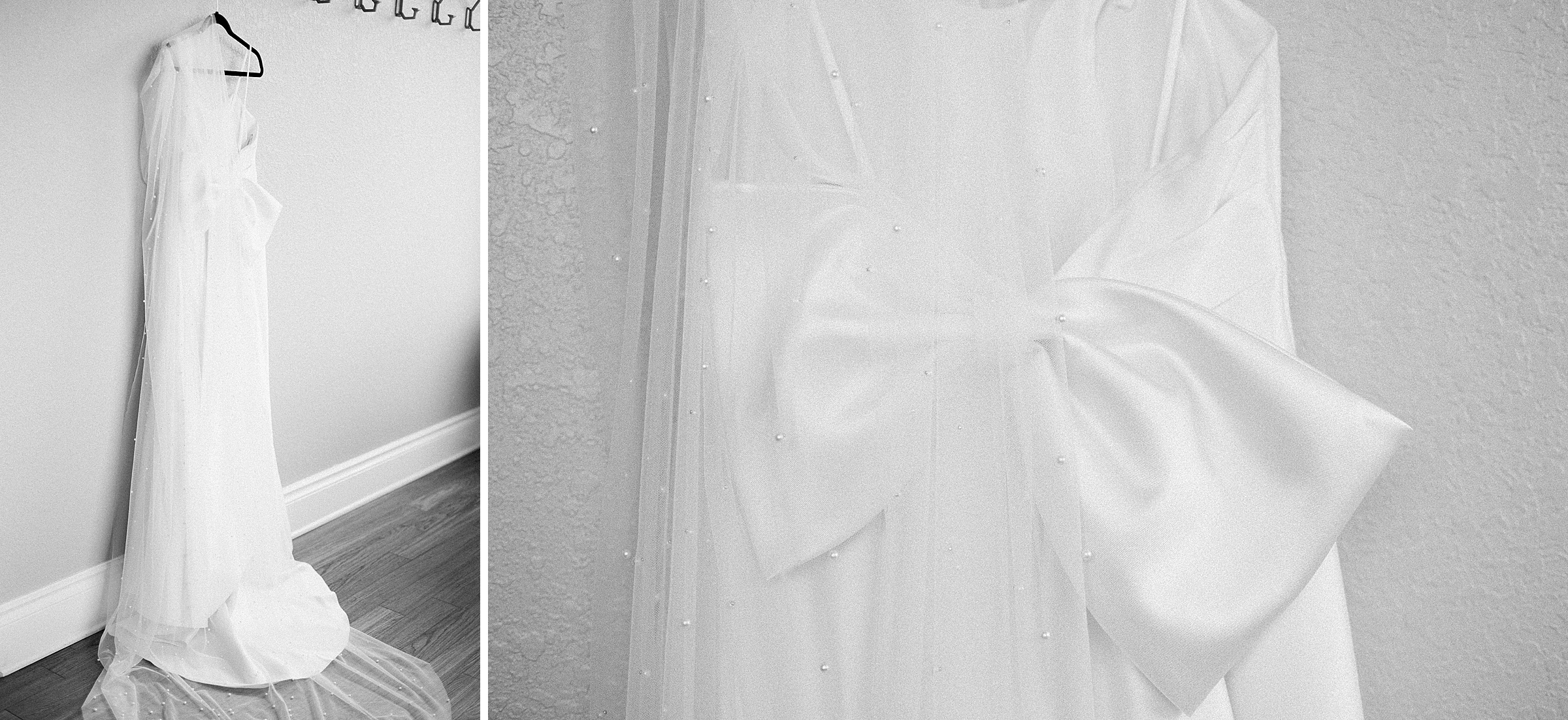 Lillie Trey's vogue wedding Cathedral-length veil See-through gloves with pearls