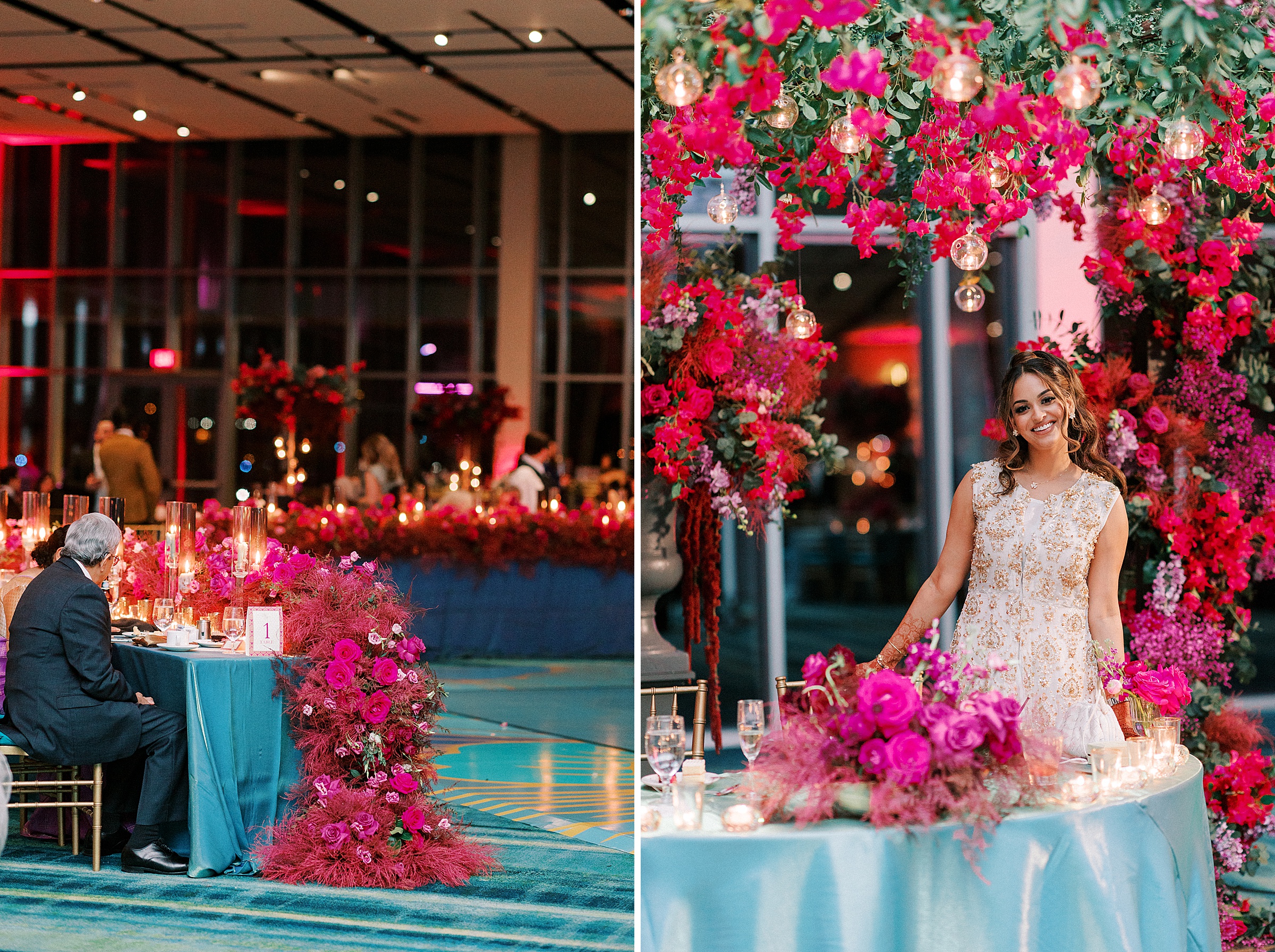 lush florals for a wedding at the Gaylord National Harbor with Monica Roberts Photography